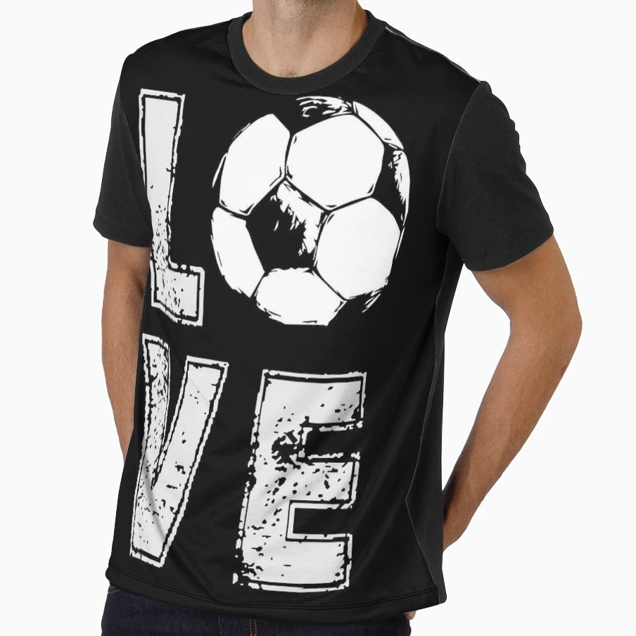 Love Football T-Shirt - Trendy Graphic Unisex - T-Shirt, Sweatshirt, Hoodie