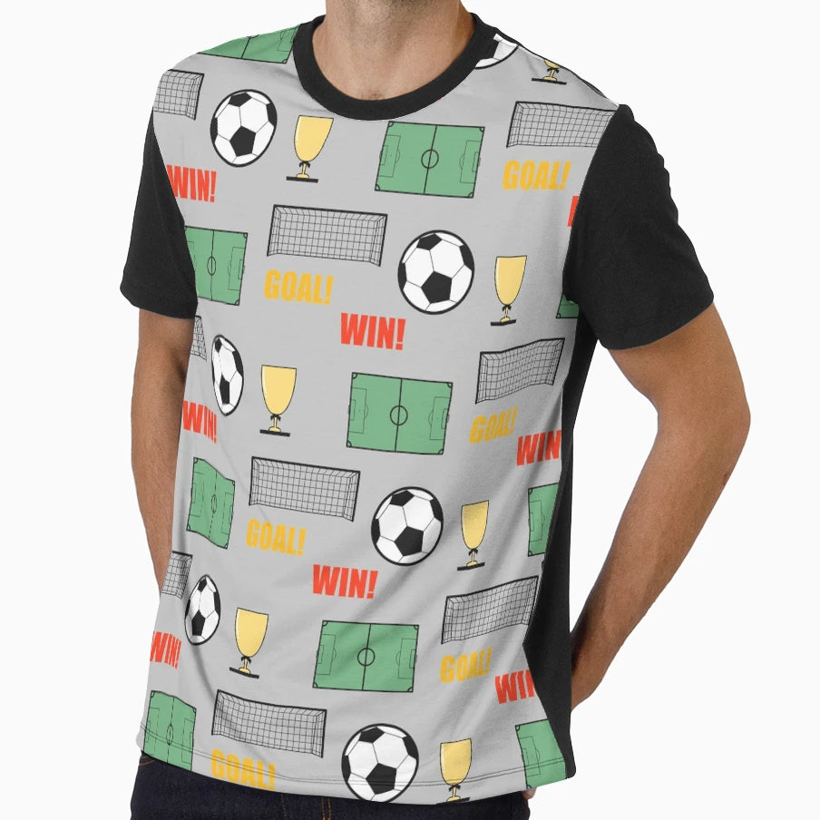 Soccer Ball Soccer Goal Soccer Goal Net T-Shirt - Unique Graphic Men Women - T-Shirt, Sweatshirt, Hoodie