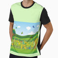 Welcome To World Blue Giraffes Julia T-Shirt - Custom Art Print for Adults - T-Shirt, Sweatshirt, Hoodie