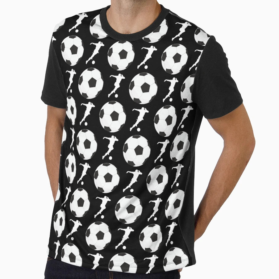 Football Sports White T-Shirt - Minimalist Print for Adults - T-Shirt, Sweatshirt, Hoodie