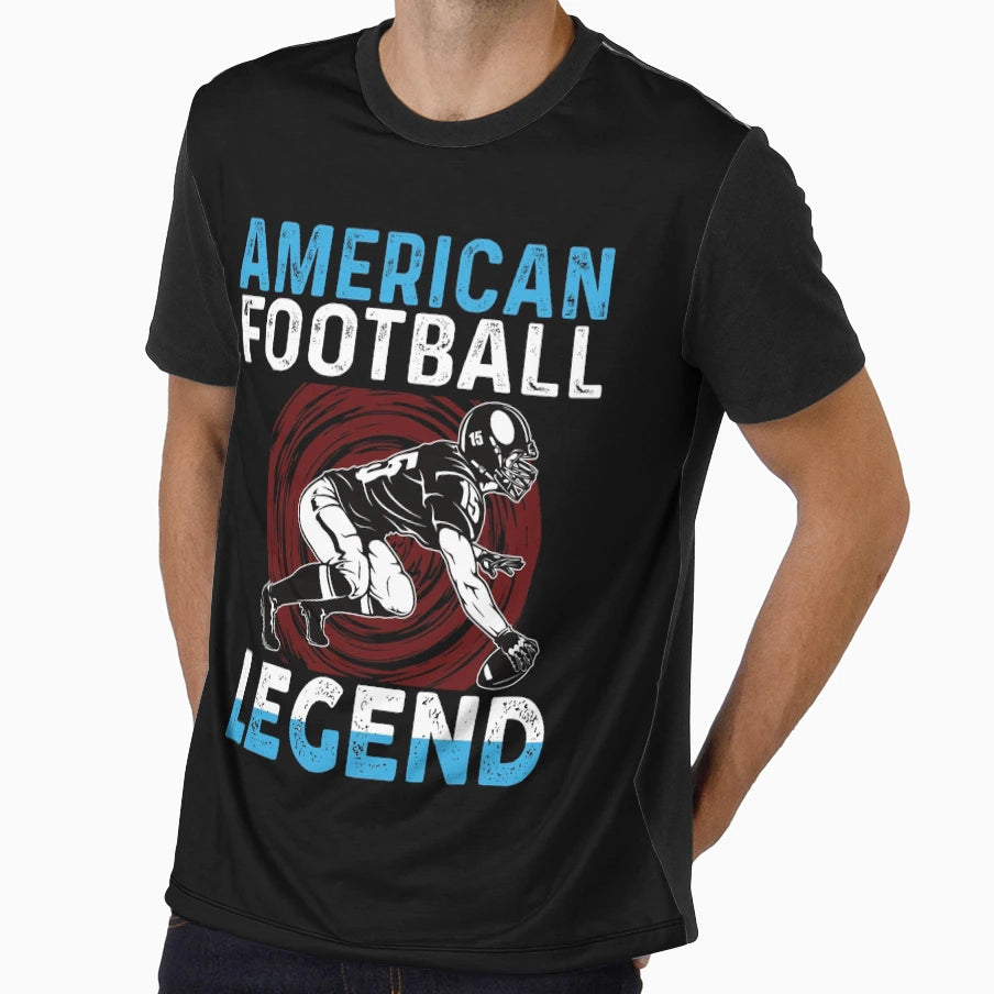 American Football Legend T-Shirt - Custom Art Print Unisex - T-Shirt, Sweatshirt, Hoodie