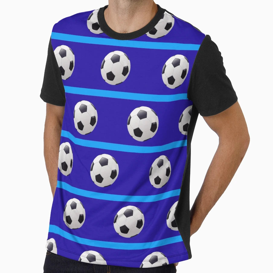 Football Blue Blue Foot0008 T-Shirt - Unique Graphic Unisex - T-Shirt, Sweatshirt, Hoodie