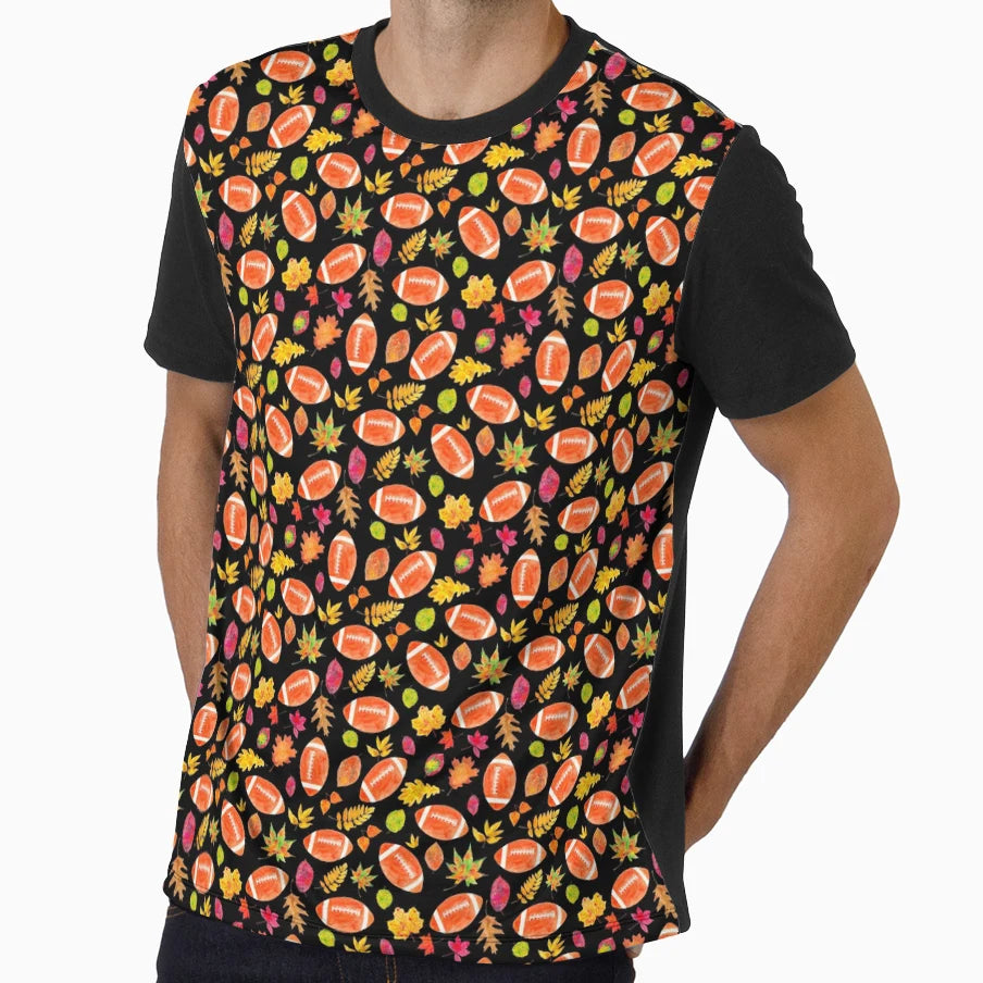 Fall Is Football T-Shirt - Custom Art Print Unisex - T-Shirt, Sweatshirt, Hoodie