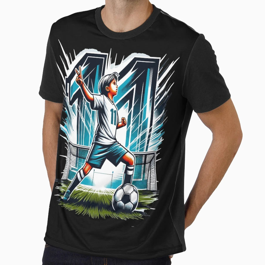 11 Year Old Young Football T-Shirt - Casual Everyday Wear Men Women - T-Shirt, Sweatshirt, Hoodie