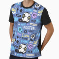 Football Pattern T-Shirt - Trendy Graphic Men Women - T-Shirt, Sweatshirt, Hoodie