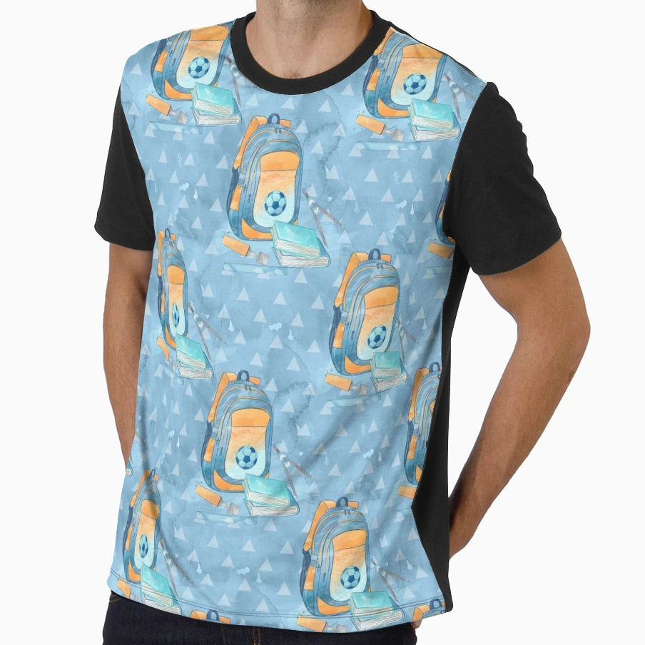 Back To School Soccer Backpack T-Shirt - Unique Graphic for Adults - T-Shirt, Sweatshirt, Hoodie