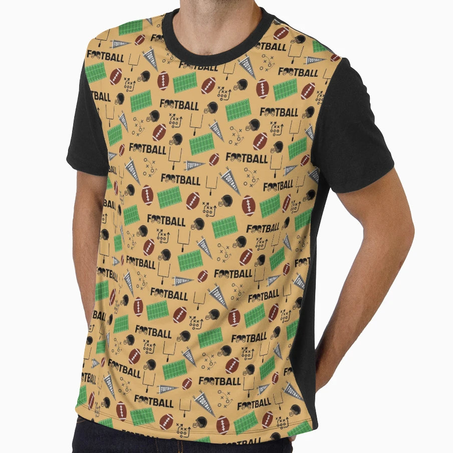 Football Fun Sepia T-Shirt - Streetwear Style Unisex - T-Shirt, Sweatshirt, Hoodie