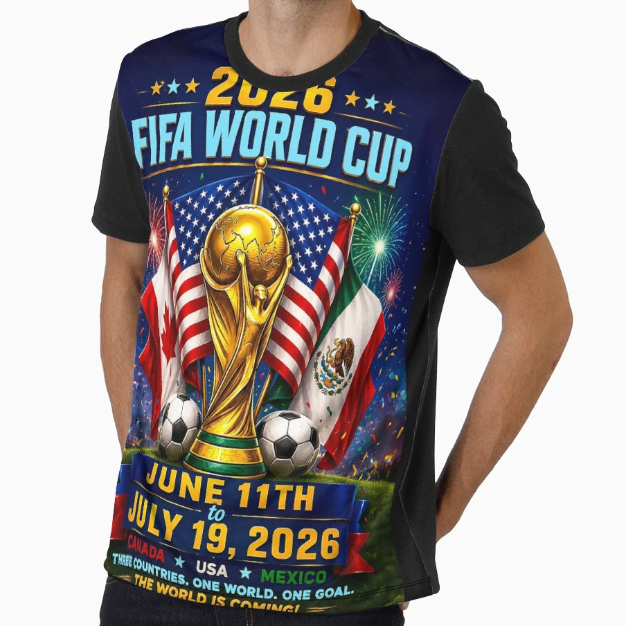 2026 Fifa World Cup Usa Canada Mexico T-Shirt - Unique Graphic Unisex - T-Shirt, Sweatshirt, Hoodie