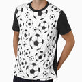 Soccer Pattern Goal Score Stadium T-Shirt - Unique Graphic for Adults - T-Shirt, Sweatshirt, Hoodie