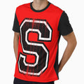 Big Varsity Letter S T-Shirt - Minimalist Print for Adults - T-Shirt, Sweatshirt, Hoodie