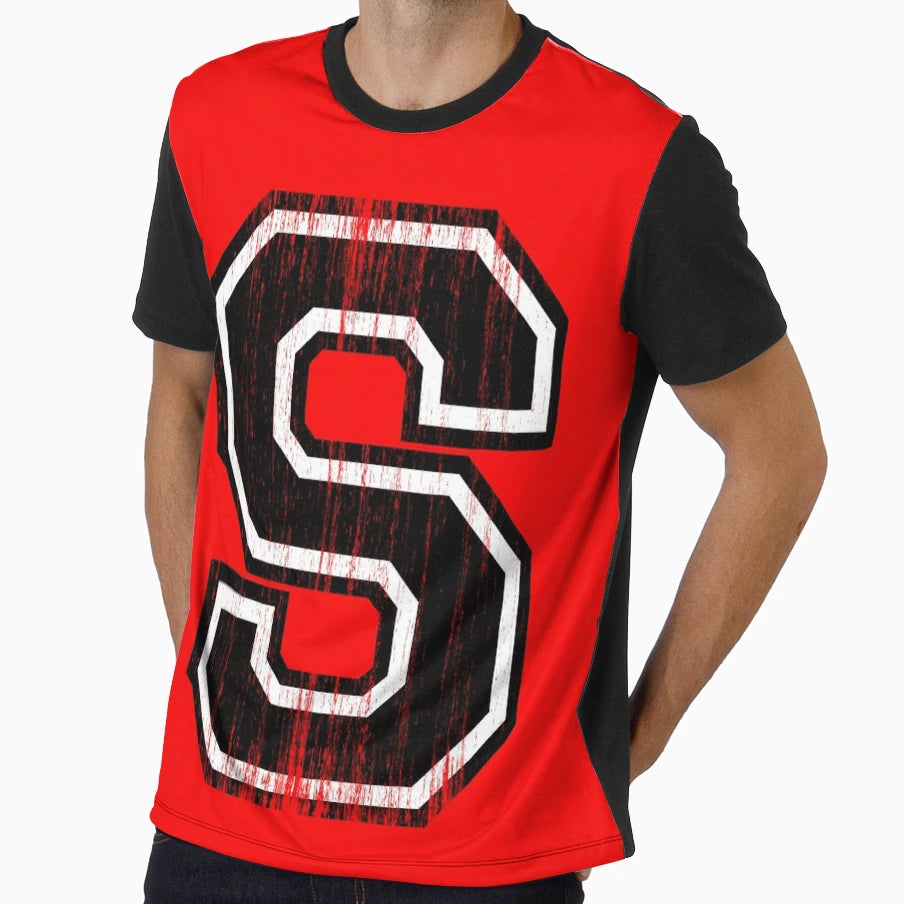 Big Varsity Letter S T-Shirt - Minimalist Print for Adults - T-Shirt, Sweatshirt, Hoodie