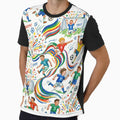 Goal Colorful Soccer Celebration T-Shirt - Aesthetic Graphic Men Women - T-Shirt, Sweatshirt, Hoodie