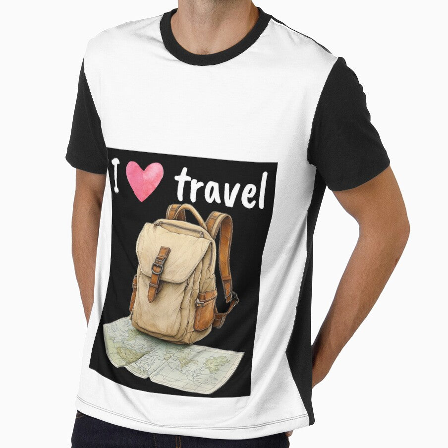 I love travel by Jasava Shop - Adult & Kids T-Shirts, Sweatshirts & Hoodies apparel design preview 1