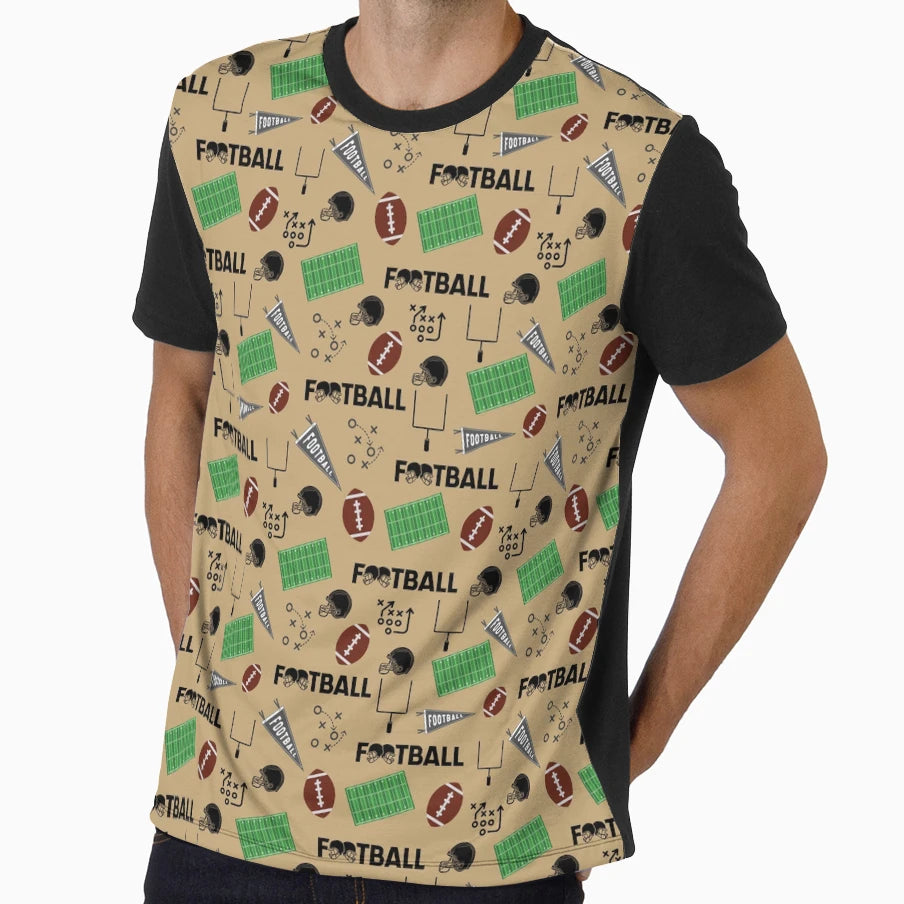 Football Fun Tan T-Shirt - Streetwear Style Men Women - T-Shirt, Sweatshirt, Hoodie