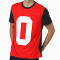 Number 0 Sports Red T-Shirt - Unique Graphic for Adults - T-Shirt, Sweatshirt, Hoodie