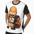 Funny American Football Player Cartoon T-Shirt - Fun Novelty Design Unisex - T-Shirt, Sweatshirt, Hoodie
