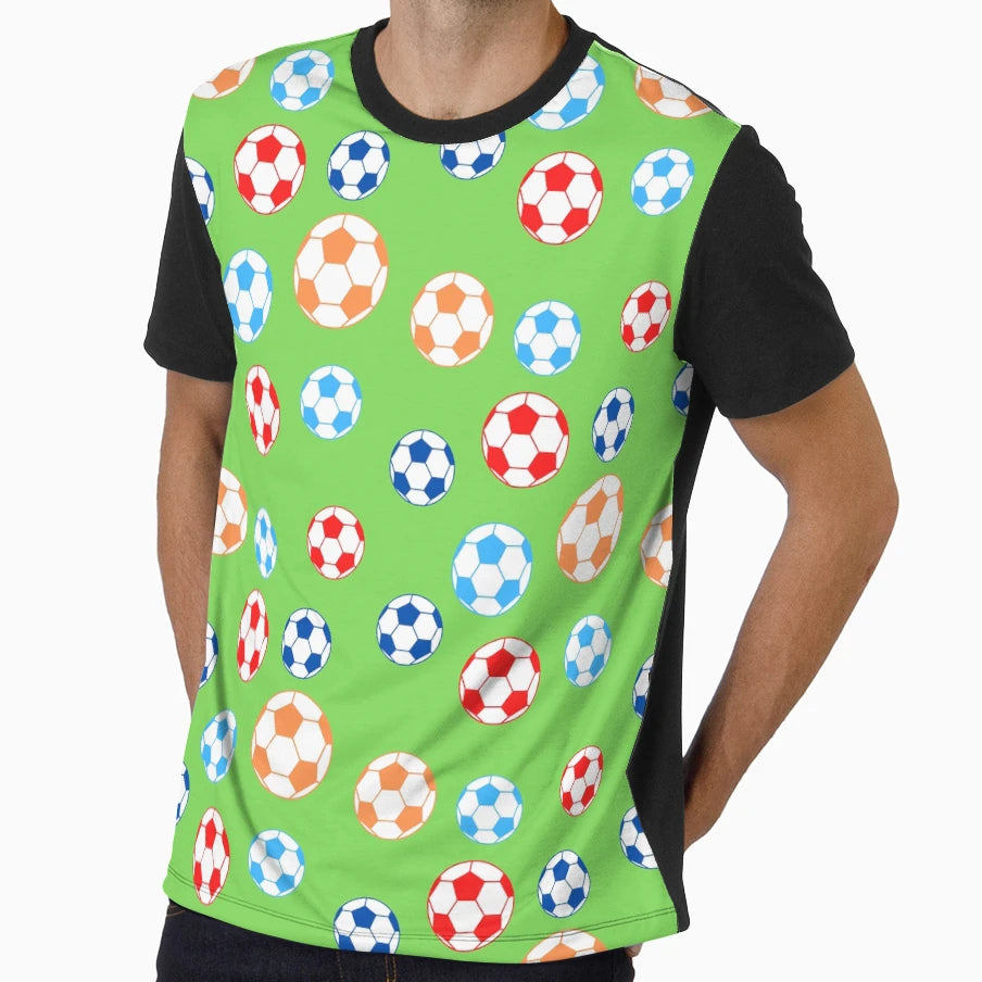 Colour Football Balls T-Shirt - Minimalist Print Unisex - T-Shirt, Sweatshirt, Hoodie