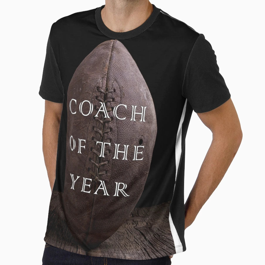 Football Coach Year T-Shirt - Minimalist Print Unisex - T-Shirt, Sweatshirt, Hoodie