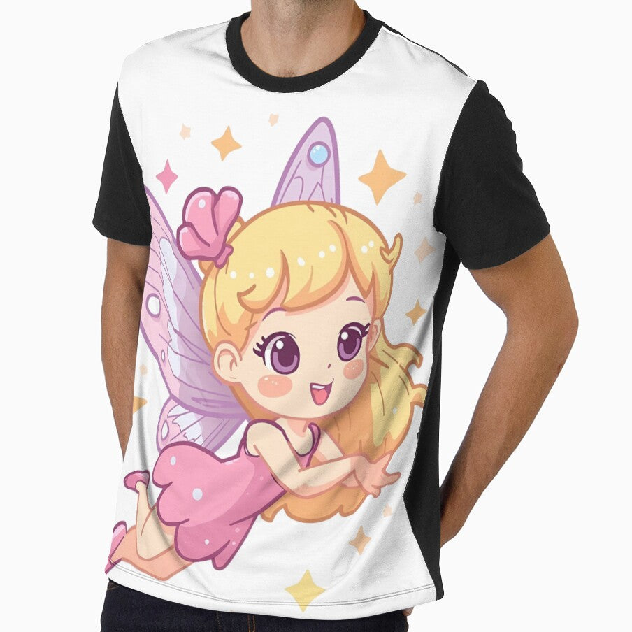 Butterfly fairy flies through the fairytale forest by - Adult & Kids T-Shirts, Sweatshirts & Hoodies apparel design preview 1
