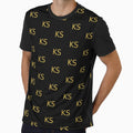 Ks Black Gold T-Shirt - Custom Art Print Men Women - T-Shirt, Sweatshirt, Hoodie