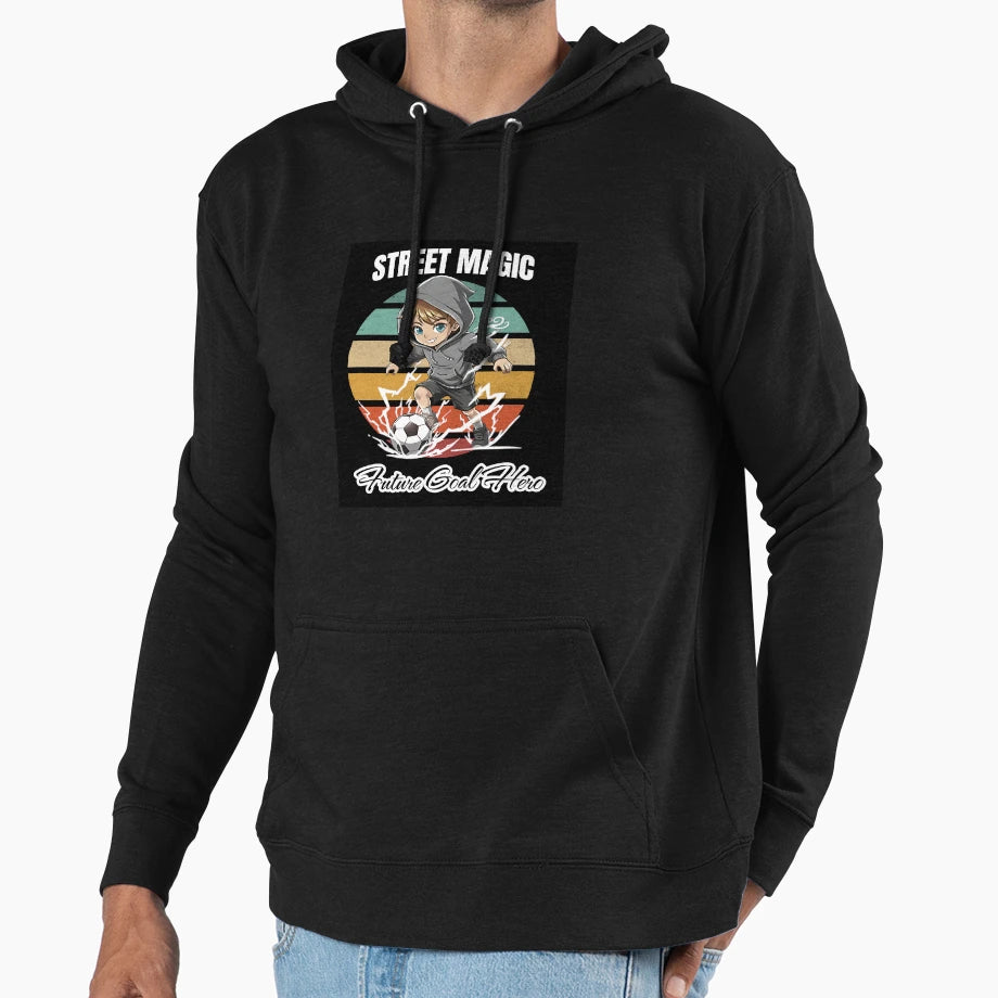 Street Magic Future Goal Hero Hoodie - Unique Graphic Unisex - T-Shirt, Sweatshirt, Hoodie