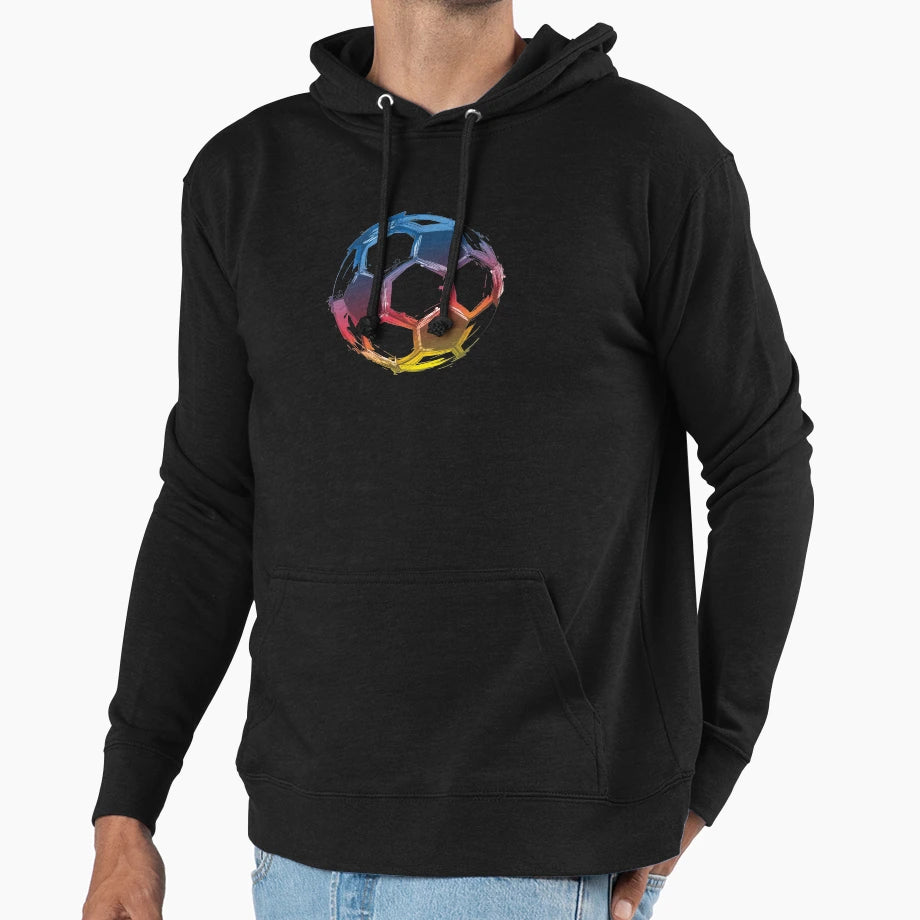 Soccer Ball Art Hoodie - Fun Novelty Design Unisex - T-Shirt, Sweatshirt, Hoodie