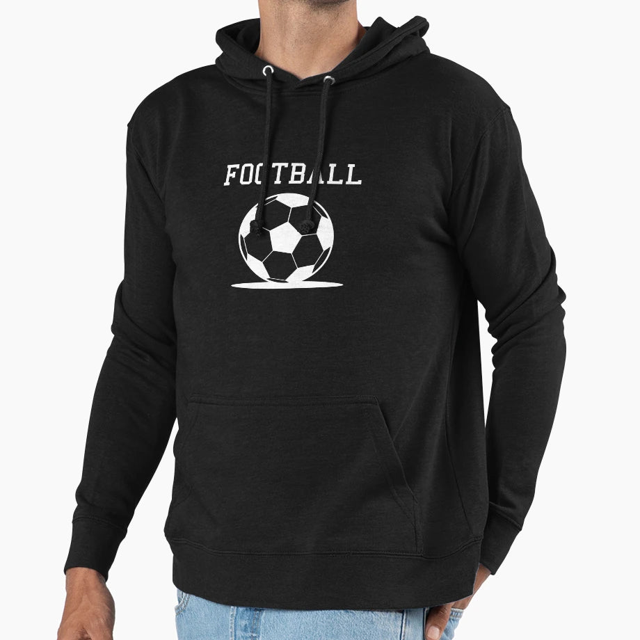 Real Football Wht Hoodie - Streetwear Style Men Women - T-Shirt, Sweatshirt, Hoodie