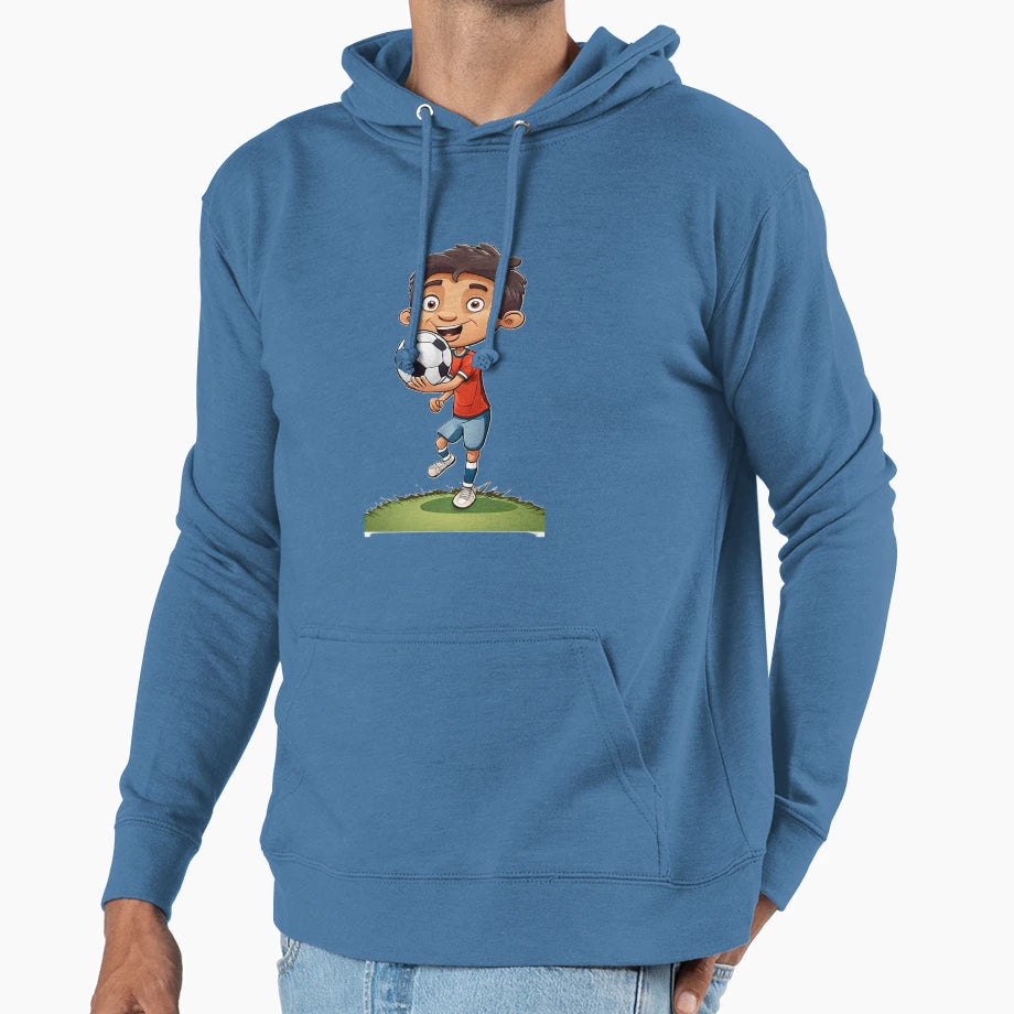 Football Player Zi Hoodie - Streetwear Style Unisex - T-Shirt, Sweatshirt, Hoodie