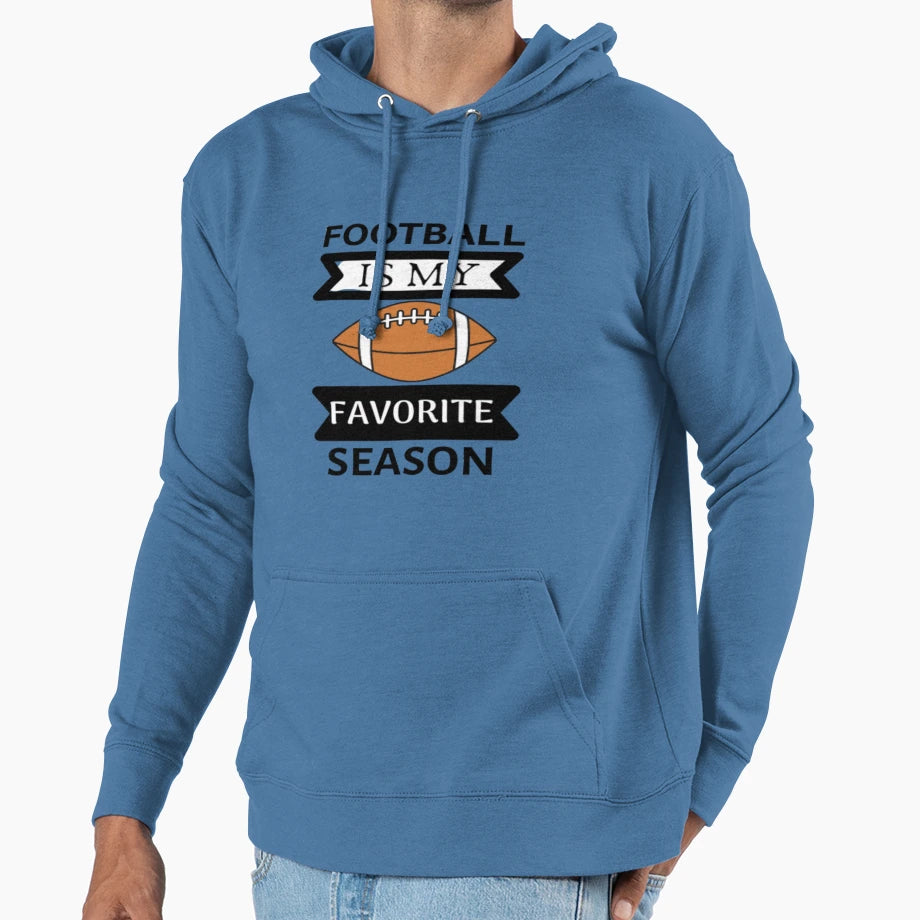 Football Is My Favorite Season Hoodie - Aesthetic Graphic Unisex - T-Shirt, Sweatshirt, Hoodie