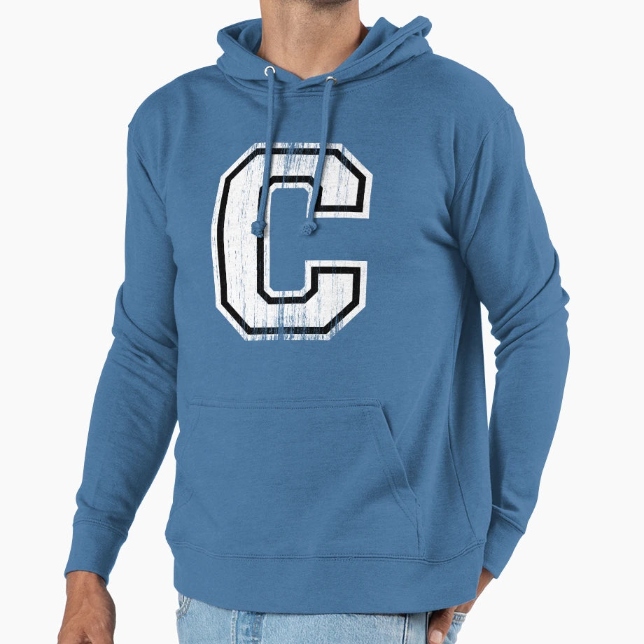 Big Varsity Letter C Hoodie - Minimalist Print Men Women - T-Shirt, Sweatshirt, Hoodie