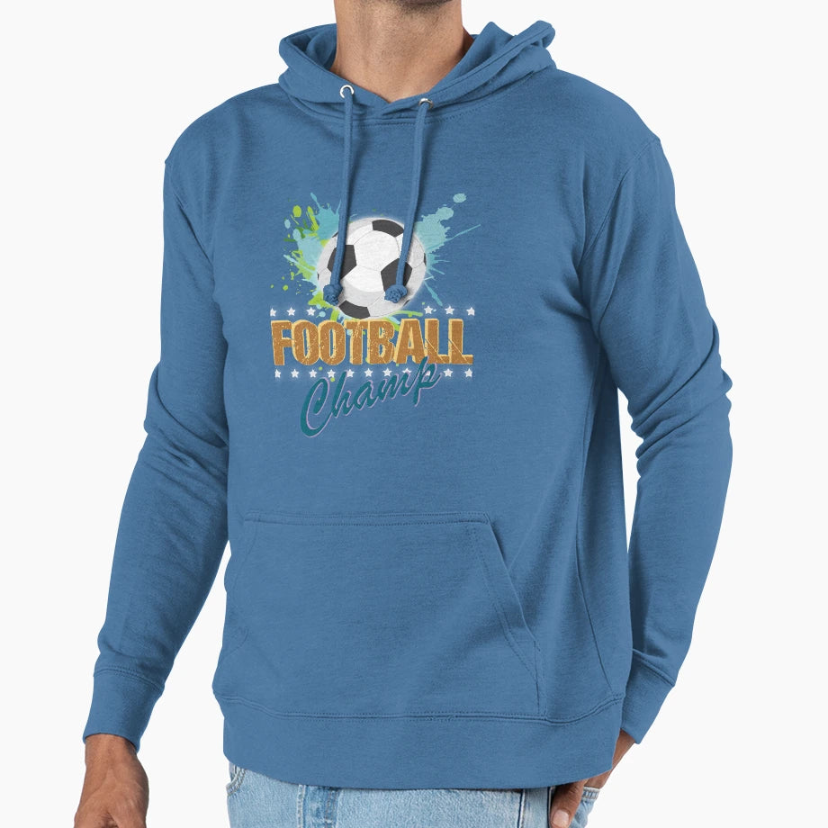 Football Champ Hoodie - Graphic Print for Adults - T-Shirt, Sweatshirt, Hoodie