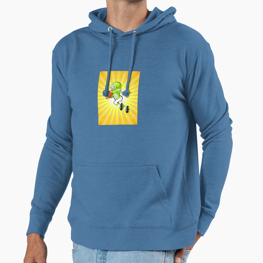 American Football Player Winning Yards Hoodie - Trendy Graphic Unisex - T-Shirt, Sweatshirt, Hoodie