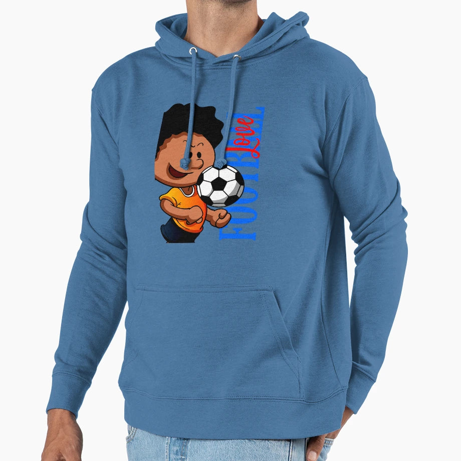 Football Love 02 Hoodie - Graphic Print for Adults - T-Shirt, Sweatshirt, Hoodie