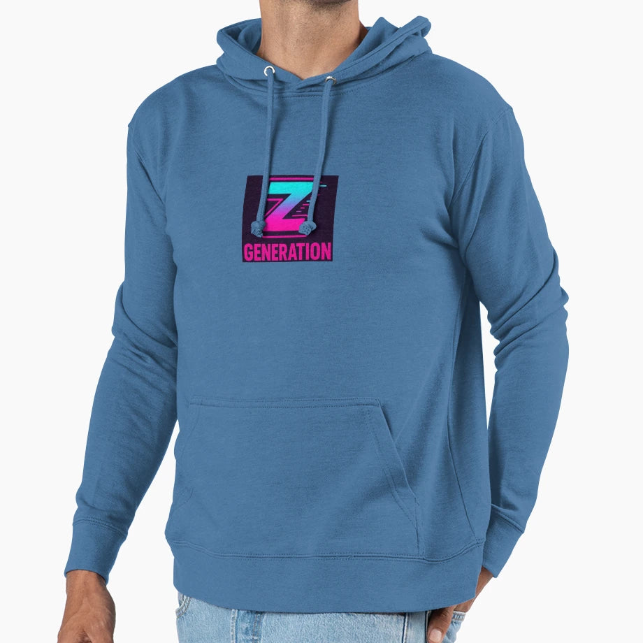 Generation Z Hoodie - Minimalist Print for Adults - T-Shirt, Sweatshirt, Hoodie