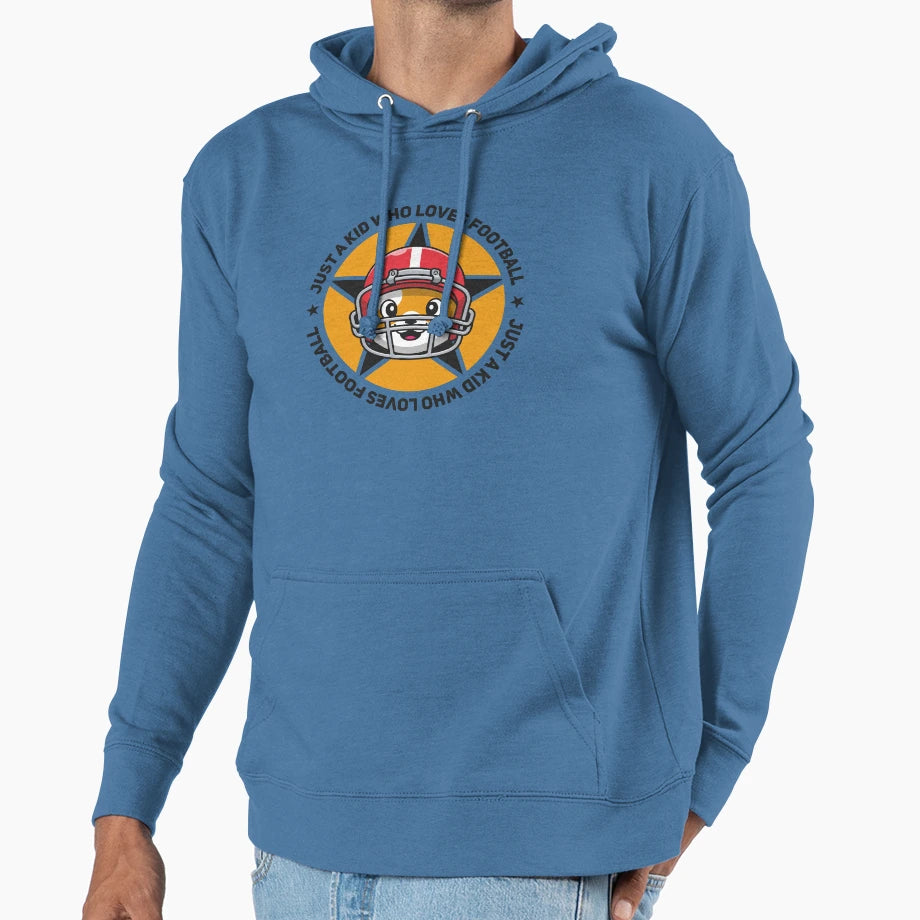 Just Who Loves Football Hoodie - Casual Everyday Wear for Adults - T-Shirt, Sweatshirt, Hoodie