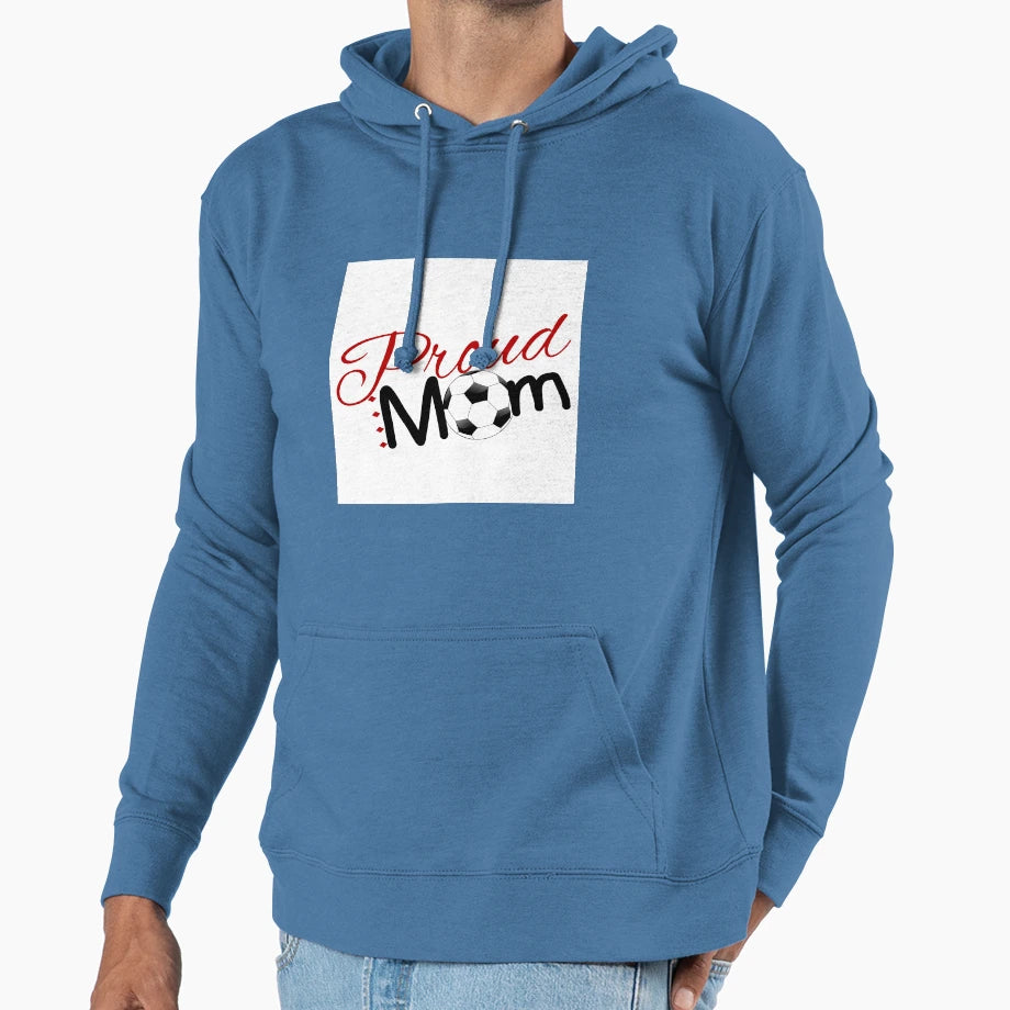 Proud Soccer Mom Hoodie - Aesthetic Graphic for Adults - T-Shirt, Sweatshirt, Hoodie