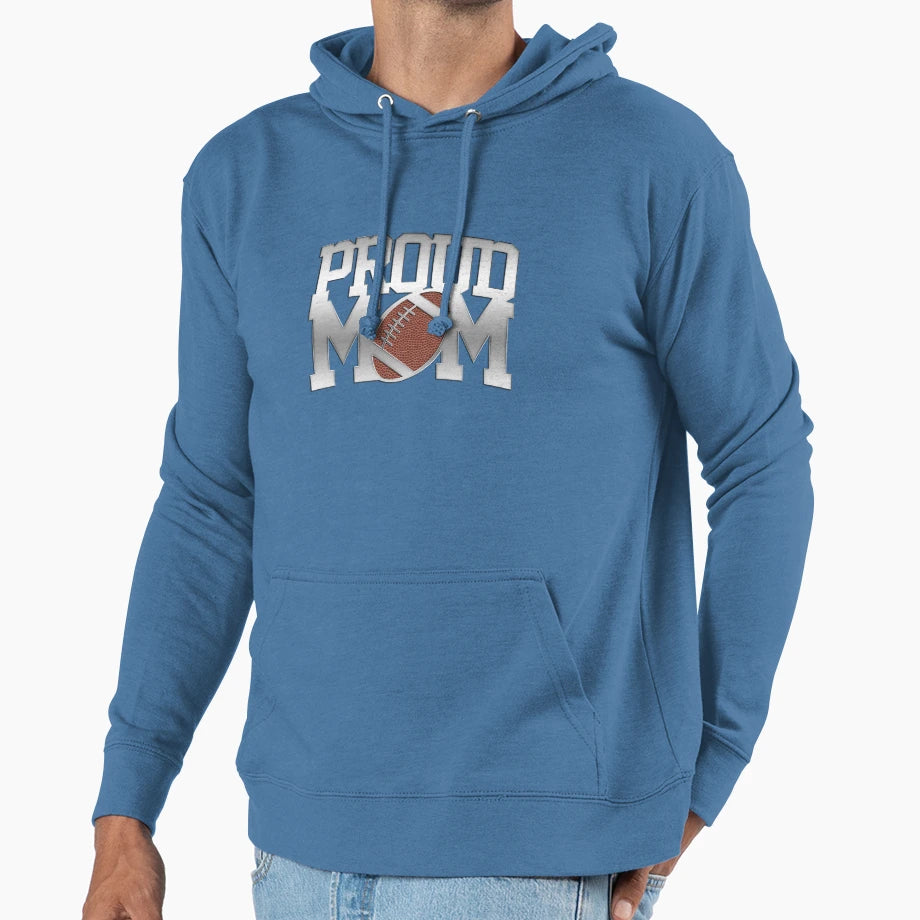 Proud Football Mom Gift Awesome Fun T-Shirt - Streetwear Style Unisex - T-Shirt, Sweatshirt, Hoodie