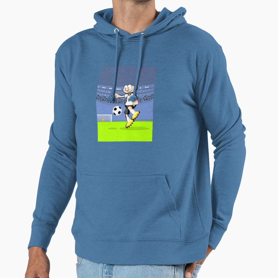 Soccer Player Having Fun Ball Hoodie - Unique Graphic Unisex - T-Shirt, Sweatshirt, Hoodie