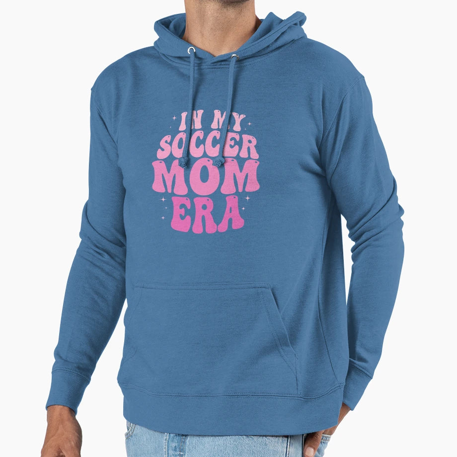 My Soccer Mom Era Groovy Soccer Mama Hoodie - Trendy Graphic Men Women - T-Shirt, Sweatshirt, Hoodie
