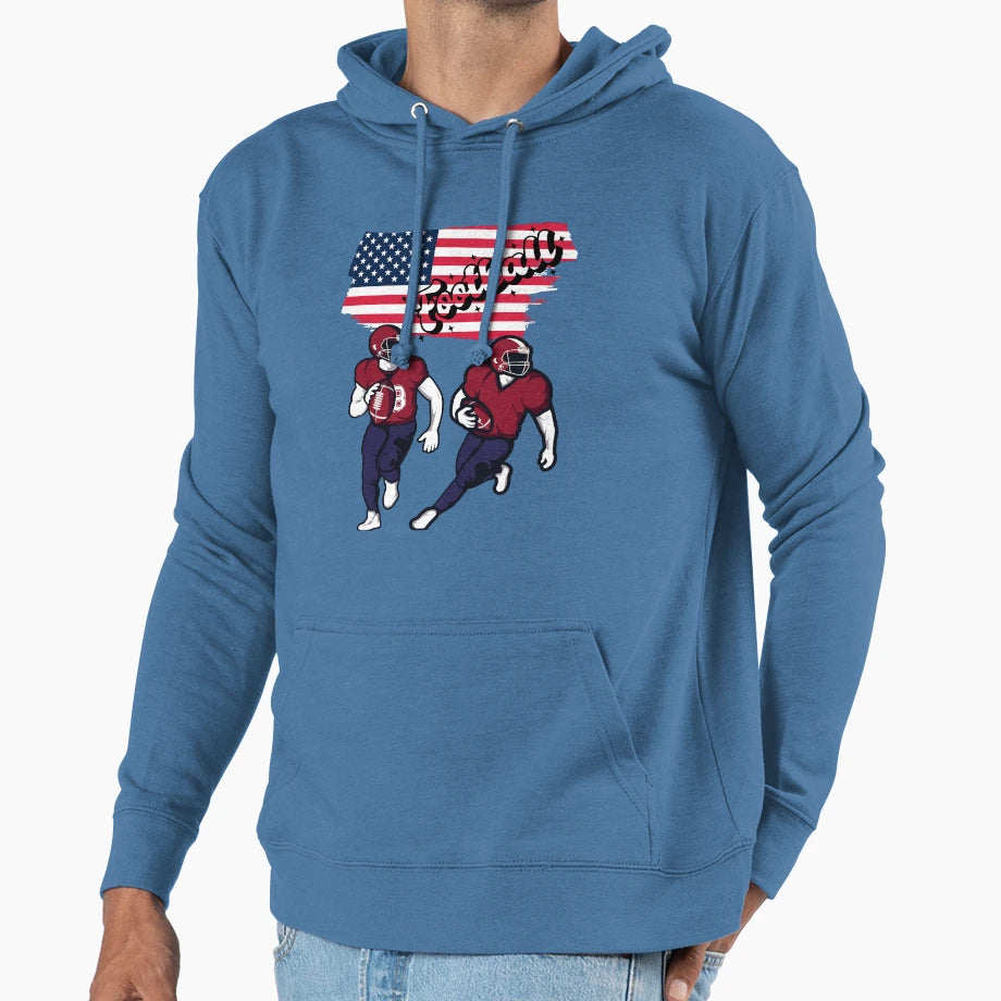 American Football Hoodie - Graphic Print Unisex - T-Shirt, Sweatshirt, Hoodie