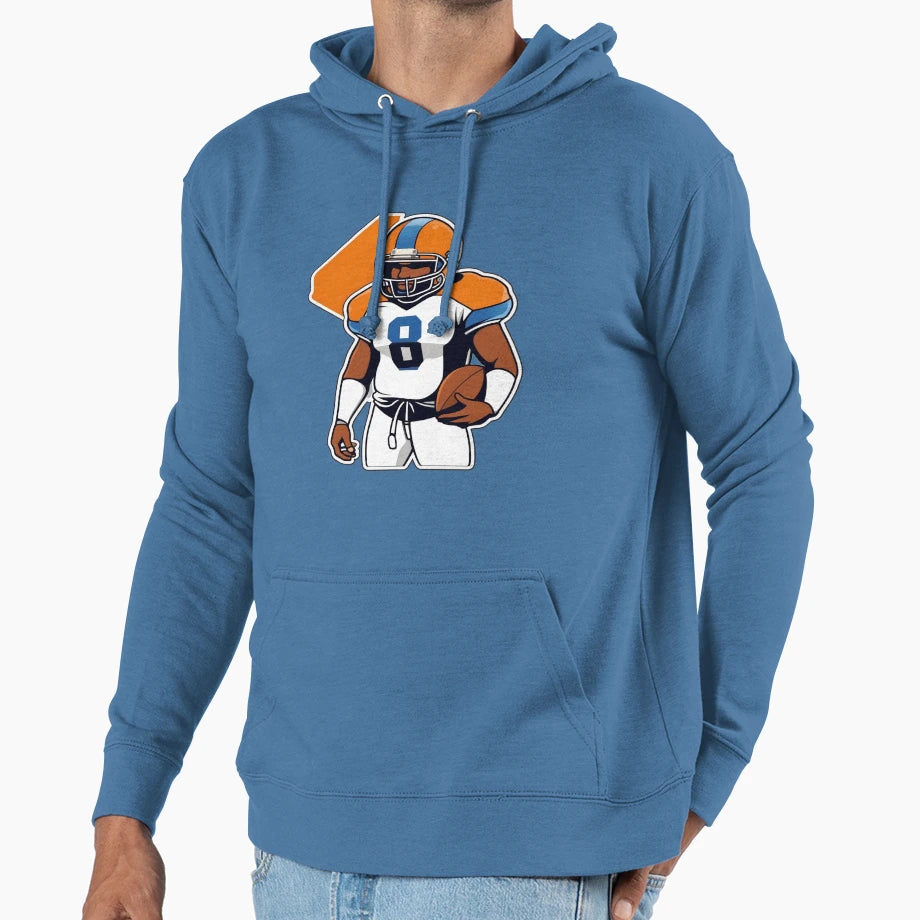 Gridiron Dreams Texas Pride 2D Hoodie - Casual Everyday Wear Men Women - T-Shirt, Sweatshirt, Hoodie