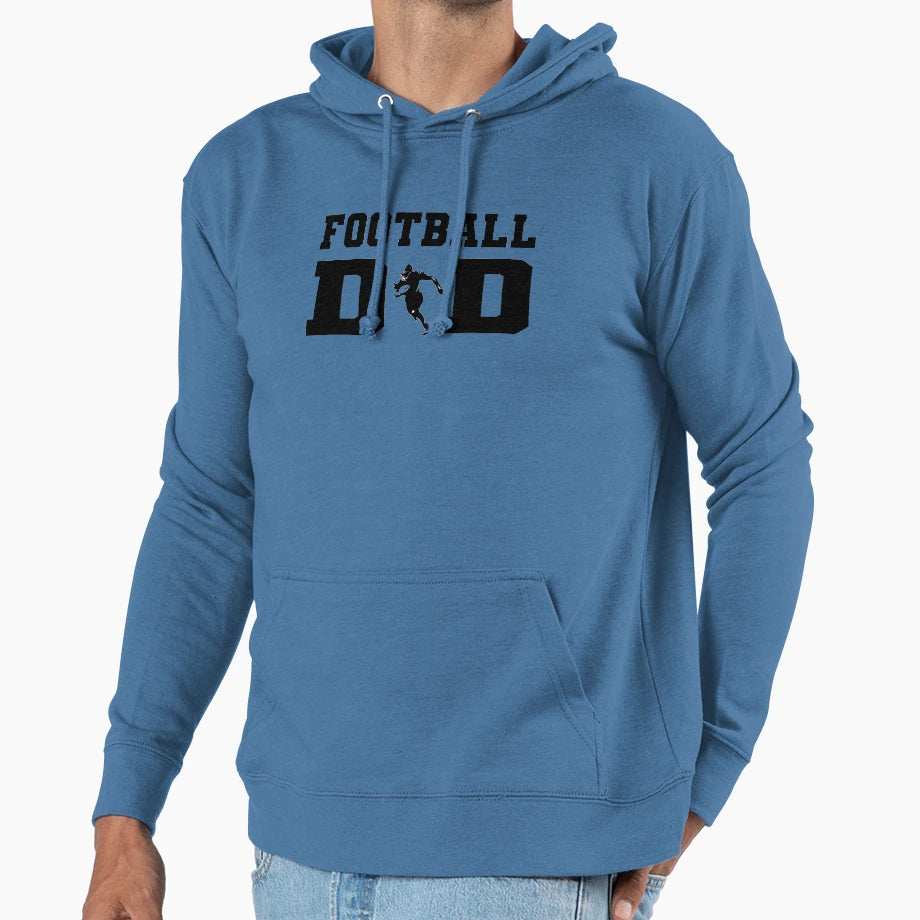 Football Dad Hoodie - Trendy Graphic Unisex - T-Shirt, Sweatshirt, Hoodie