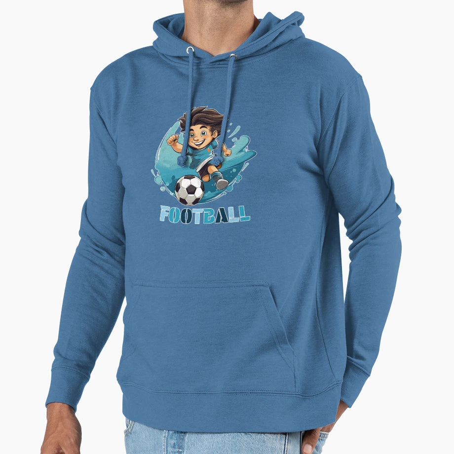 Football Soccer Hoodie - Graphic Print for Adults - T-Shirt, Sweatshirt, Hoodie