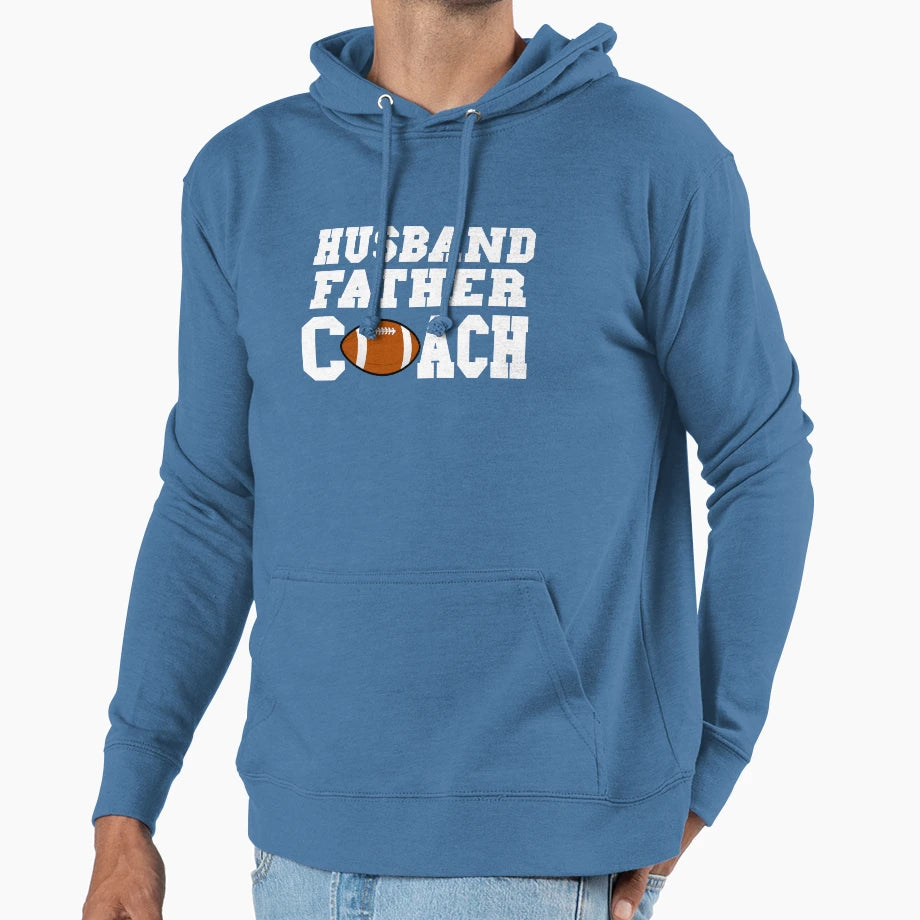 Football Coach Football Coach Gift Husband T-Shirt - Graphic Print Unisex - T-Shirt, Sweatshirt, Hoodie