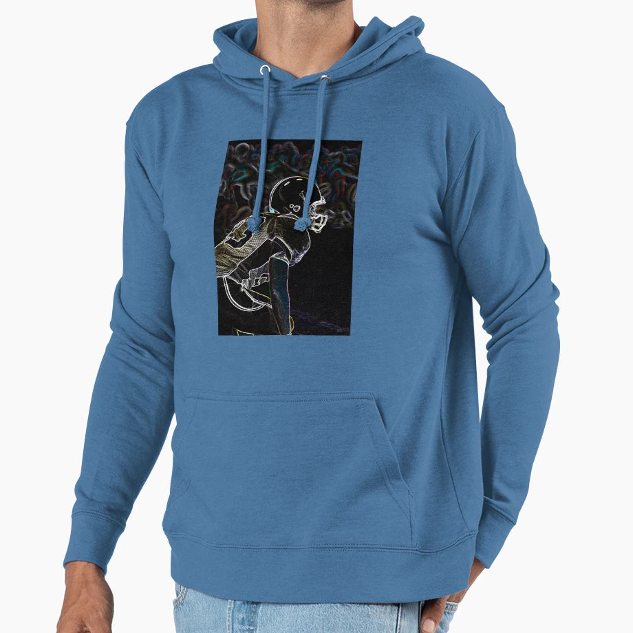 American Footballer Hoodie - Graphic Print Men Women - T-Shirt, Sweatshirt, Hoodie