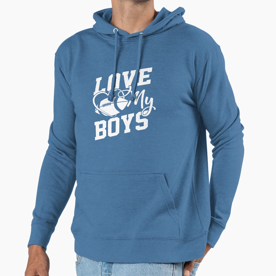 I Love My Football Coach Hoodie - Unique Graphic Unisex - T-Shirt, Sweatshirt, Hoodie