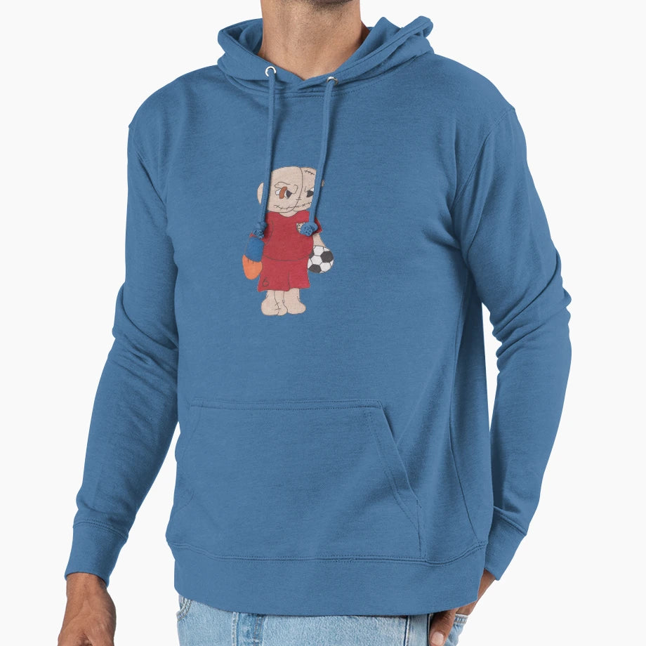 Footballer Oddie Voodoodles Hoodie - Fun Novelty Design Unisex - T-Shirt, Sweatshirt, Hoodie
