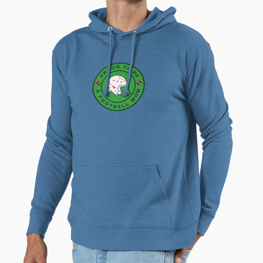 Proud To Be Football Mom Hoodie - Aesthetic Graphic Men Women - T-Shirt, Sweatshirt, Hoodie