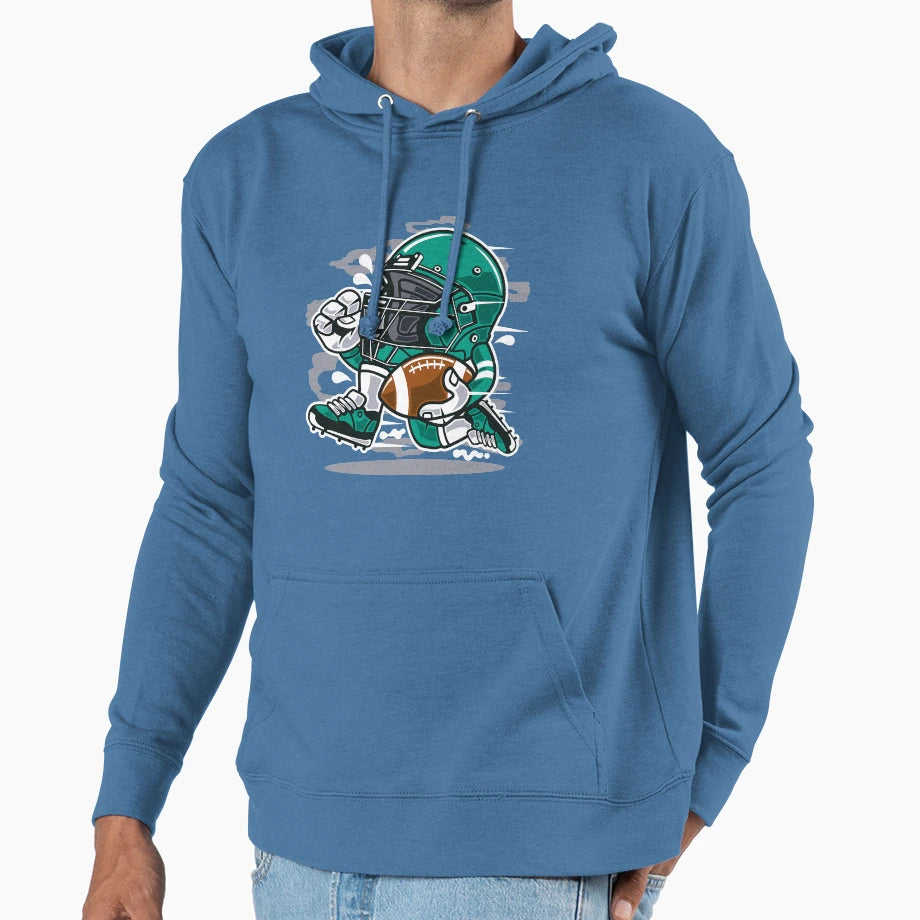 Football 2 Hoodie - Aesthetic Graphic for Adults - T-Shirt, Sweatshirt, Hoodie