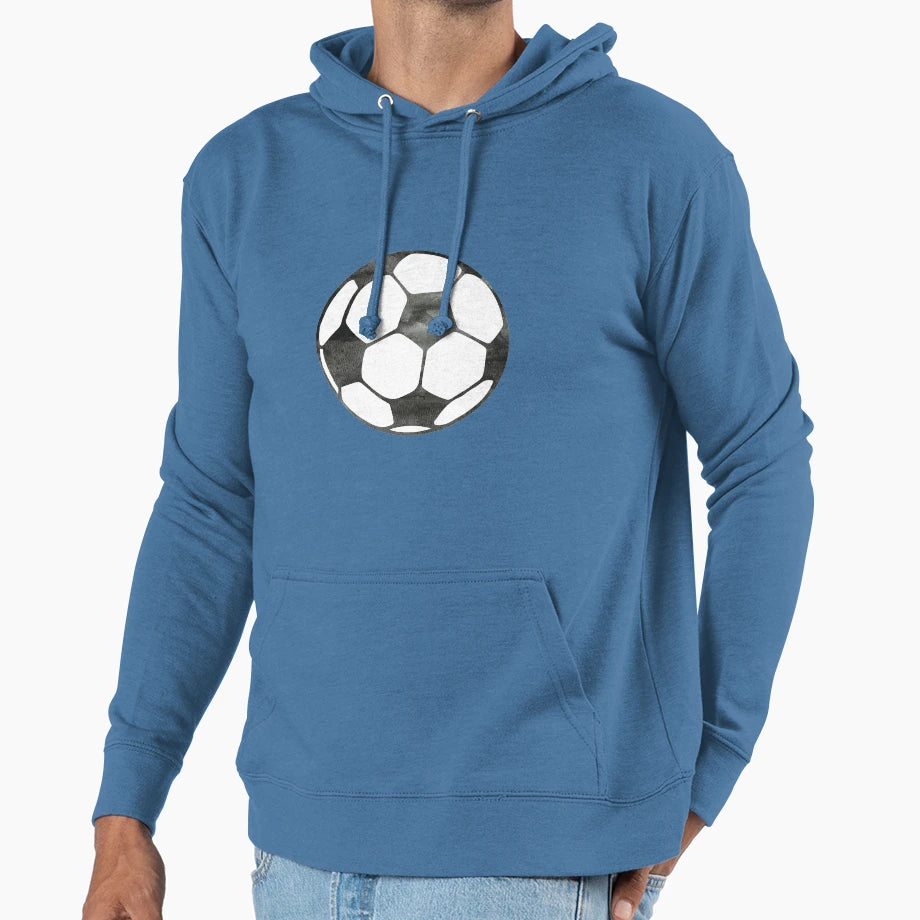 Soccer Ball Hoodie - Minimalist Print for Adults - T-Shirt, Sweatshirt, Hoodie